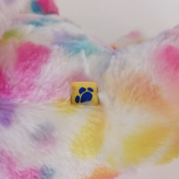 Build A Bear Bunny Rabbit Tie Dye 17 Plush Rainbow Pastel Flower Mismatched Eyes - Picture 6 of 8